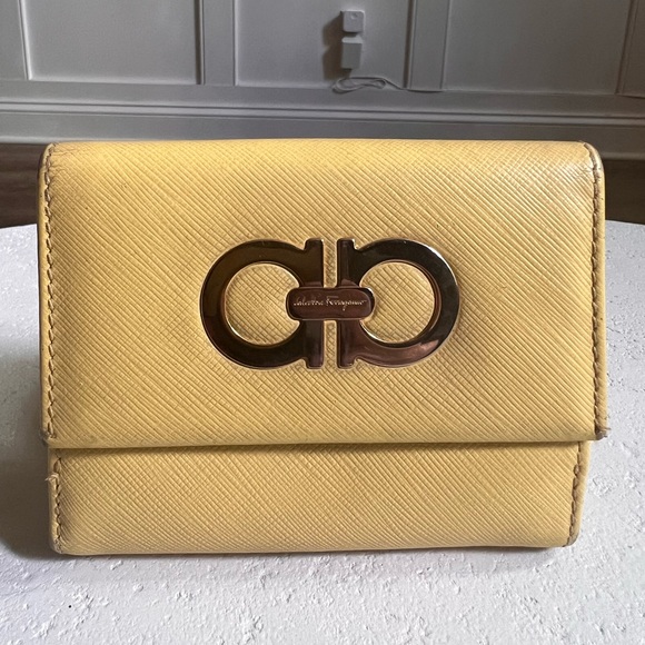 Salvatore Ferragamo Handbags - Salvatore Ferragamo Bi-Fold Wallet Gancini Leather